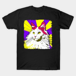 Turkish Angora Pop Art - Cat Lover Gift T-Shirt